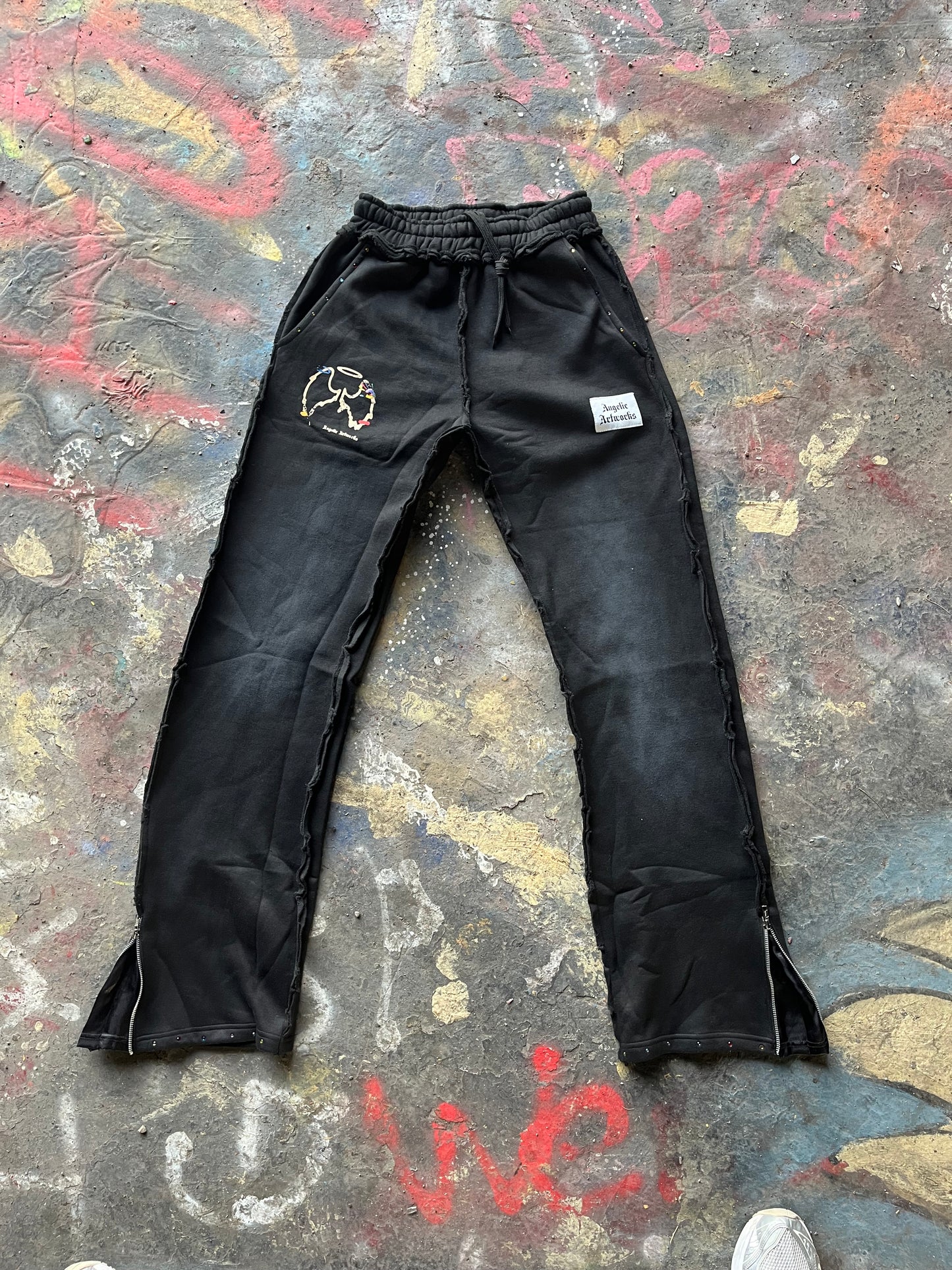 “B.T.C.” Satin Ankle Sweats