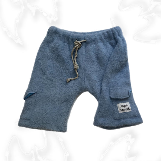 Mohair Cargo Shorts (Baby Blue)